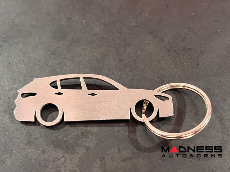 Alfa Romeo Stelvio Keychain - Silhouette Design